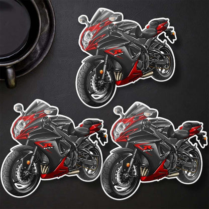 Suzuki GSX-R600 2016-18 Inspired Stickers - Set of 3 Biker Motorcycle Decals