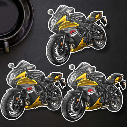 Suzuki GSX-R600 2016-18 Inspired Stickers - Set of 3 Biker Motorcycle Decals