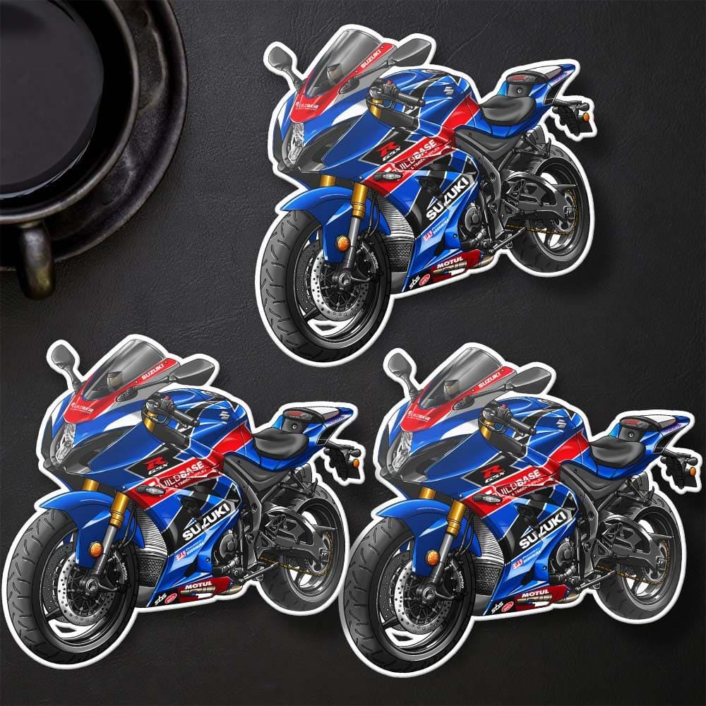 Suzuki GSXR 1000 2017-19 Inspired Stickers - Set of 3 Motorcycle Decals