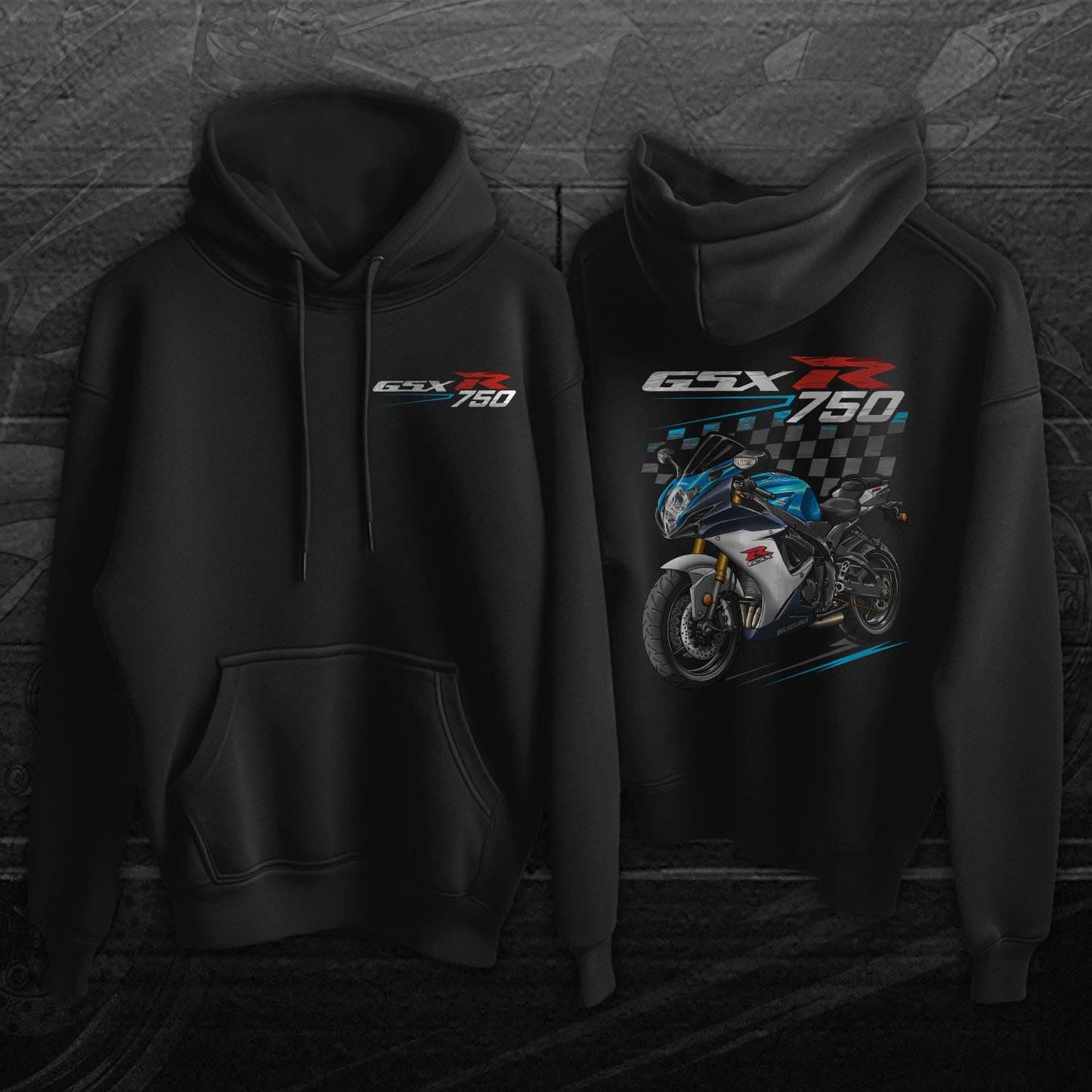 Suzuki GSX-R750 2011-14 Inspired Hoodie - Motorcycle Sweatshirt