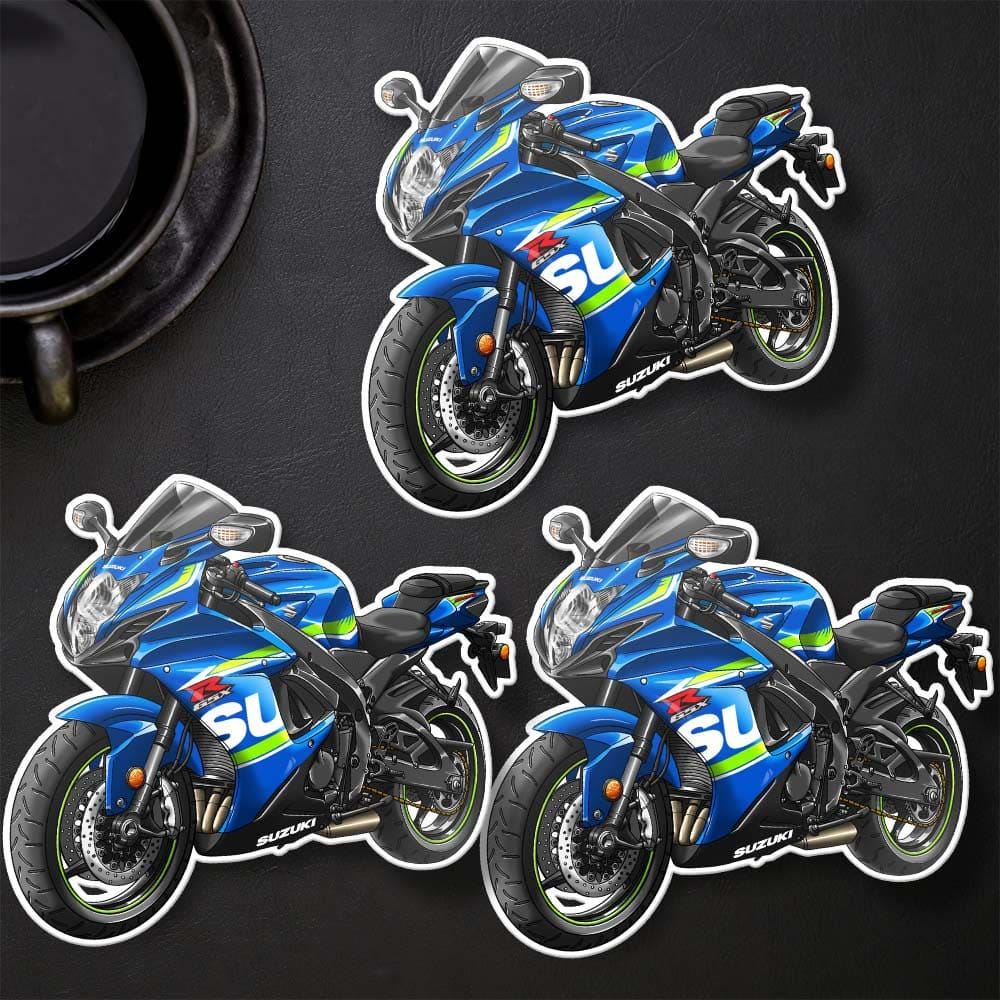 Suzuki GSX-R600 2016-18 Inspired Stickers - Set of 3 Biker Motorcycle Decals