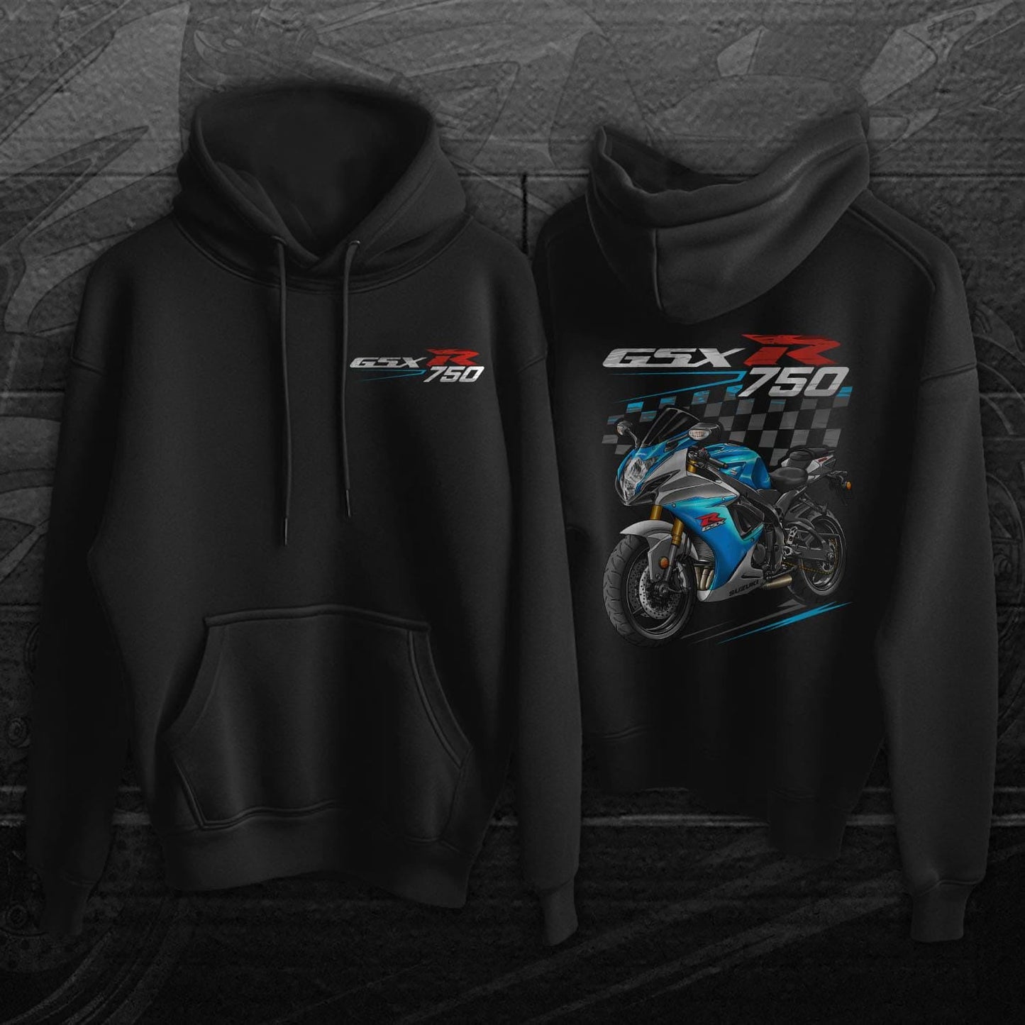 Suzuki GSX-R750 2011-14 Inspired Hoodie - Motorcycle Sweatshirt