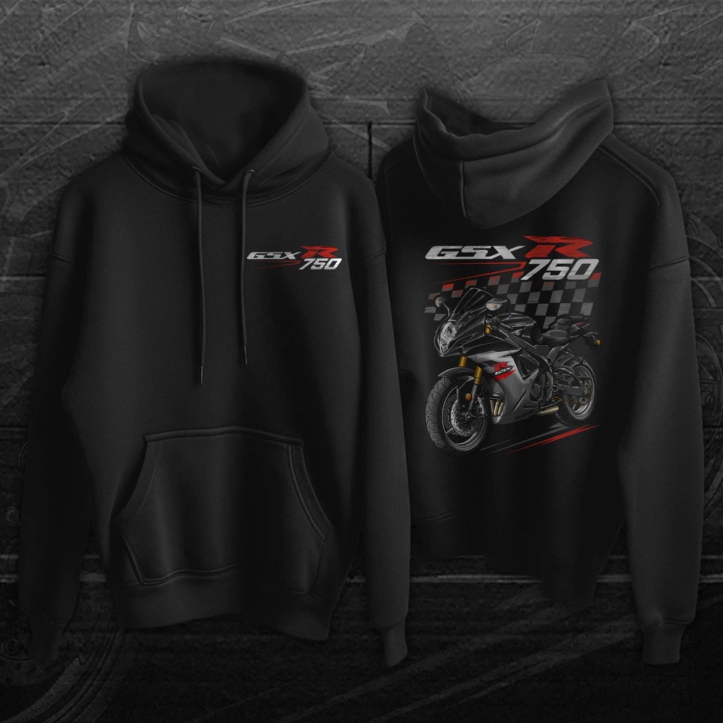 Suzuki GSX-R750 2017-20 Inspired Hoodie - Motorcycle Sweatshirt