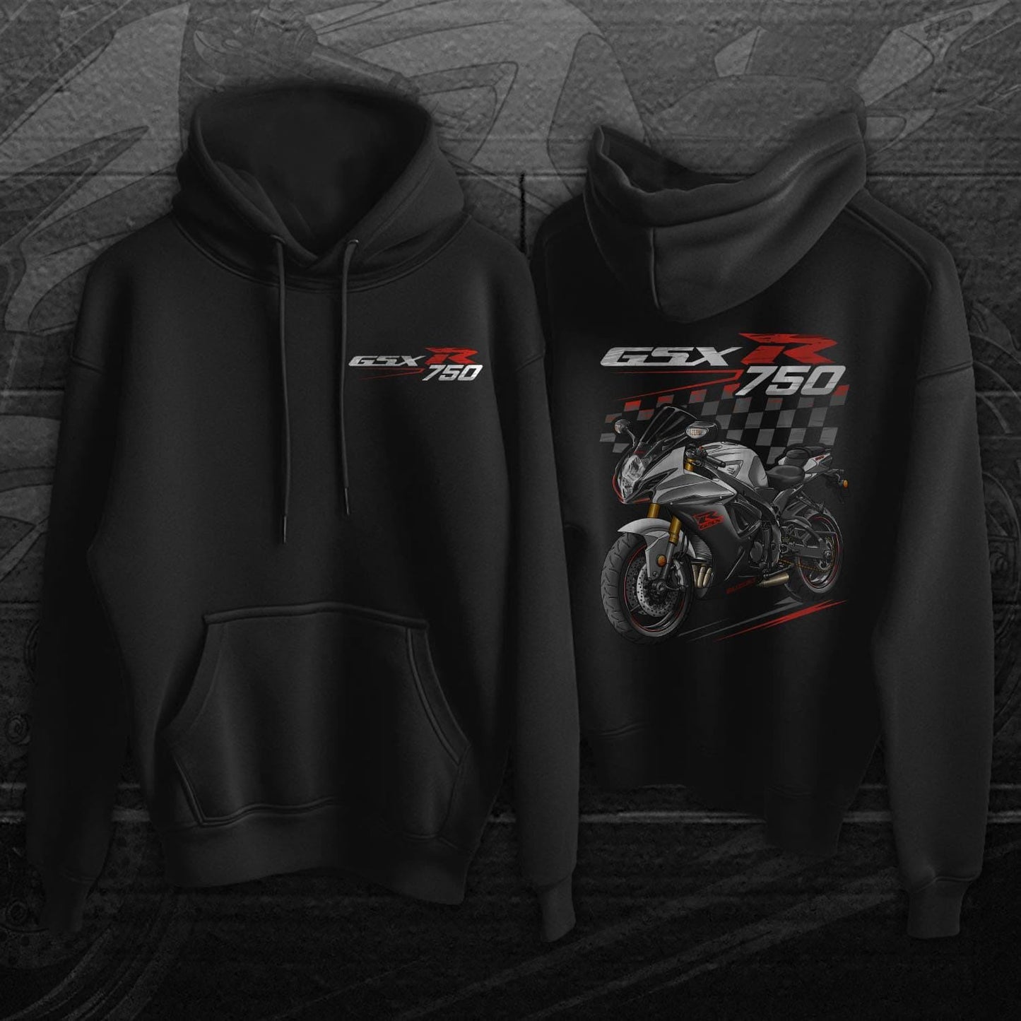 Suzuki GSX-R750 2017-20 Inspired Hoodie - Motorcycle Sweatshirt
