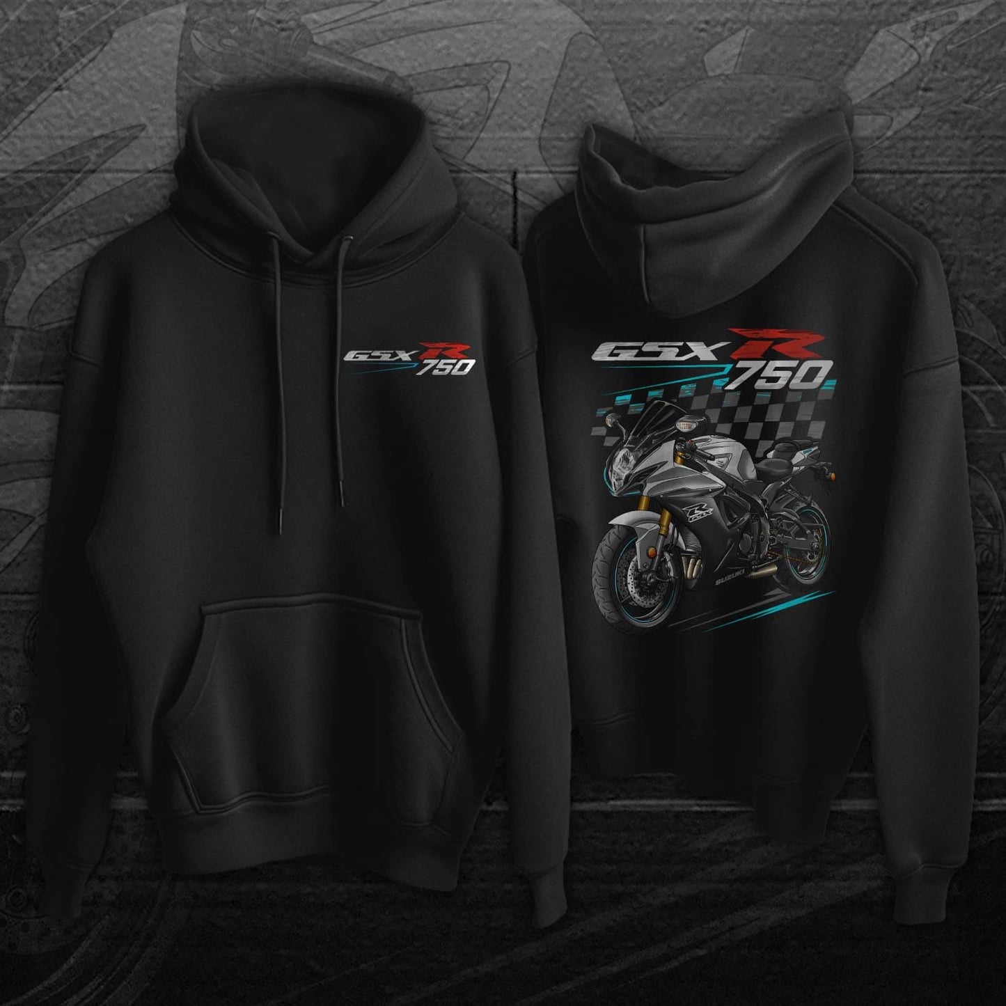 Suzuki GSX-R750 2017-20 Inspired Hoodie - Motorcycle Sweatshirt
