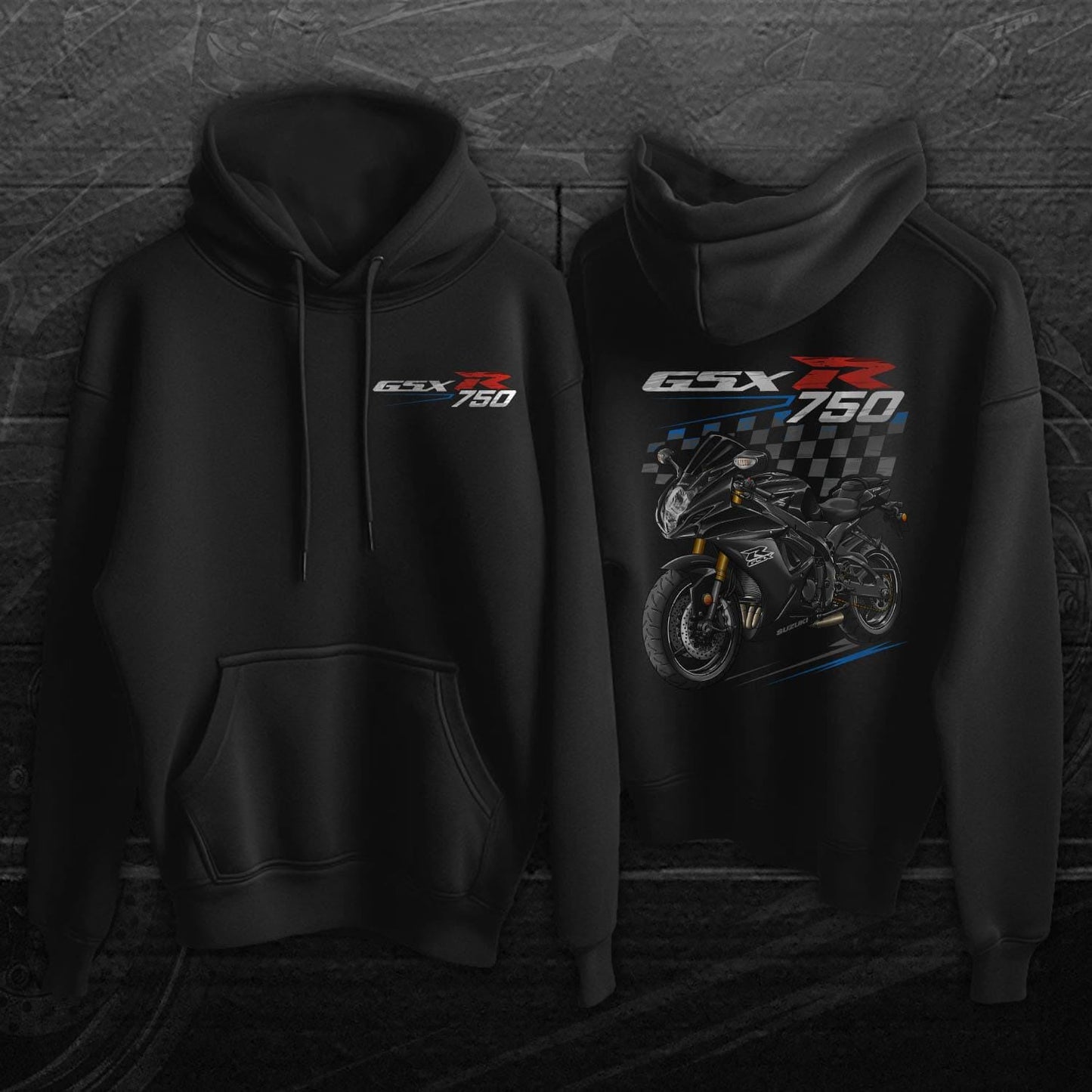 Suzuki GSX-R750 2017-20 Inspired Hoodie - Motorcycle Sweatshirt