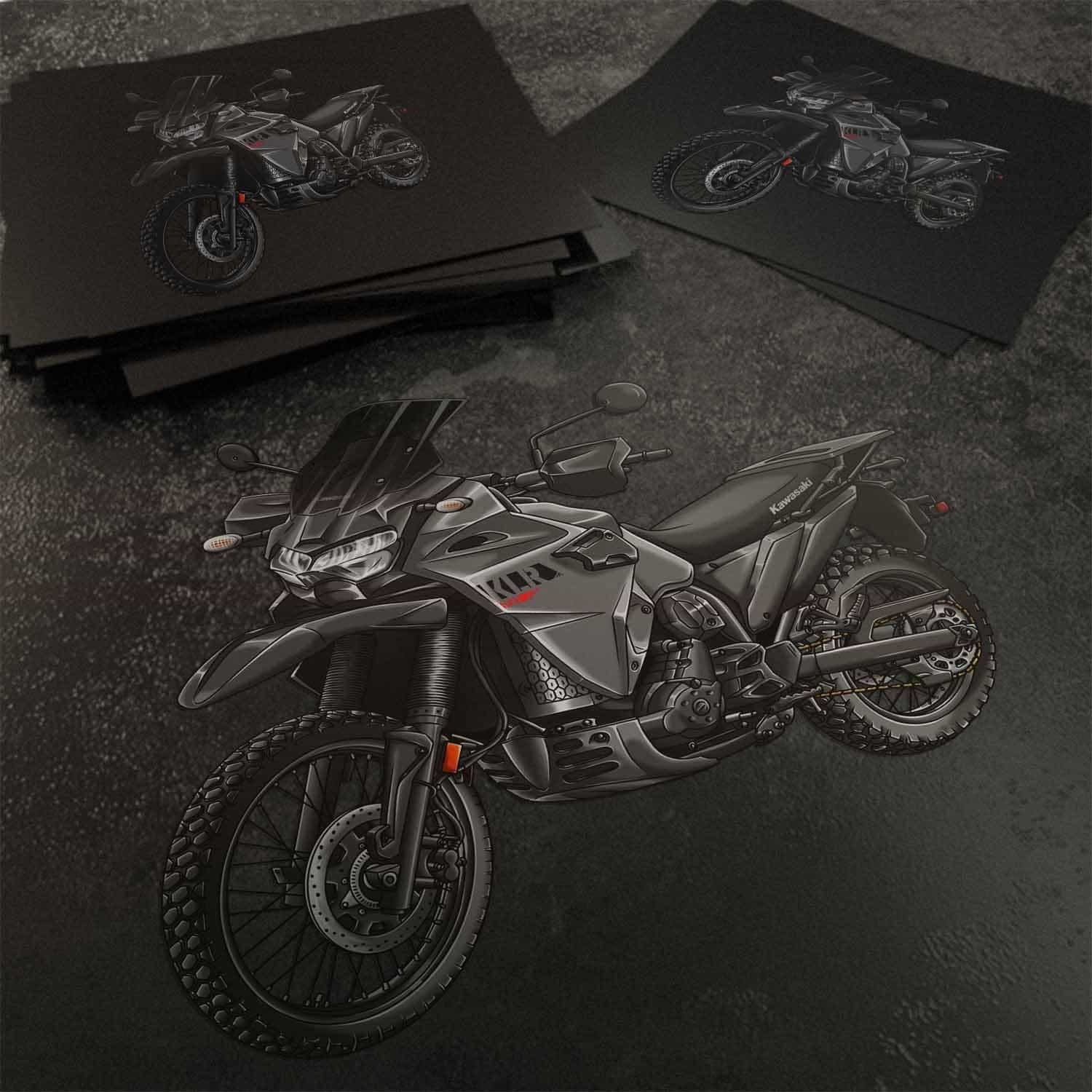 Kawasaki KLR 650 2022-24 Stickers - Set of 3 Motorcycle Decals for Riders