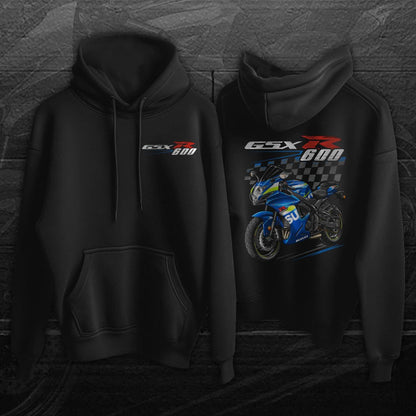 Suzuki GSX-R600 2011-15 Inspired Hoodie - Motorcycle Sweatshirt
