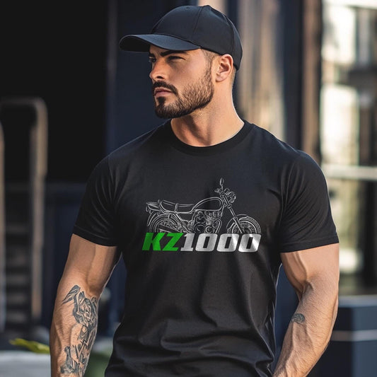 Kawasaki Z1000 & KZ1000 Inspired T-Shirt - Motorcycle Tee Shirt for Riders