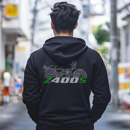 Kawasaki Z400S & KZ400S Inspired Hoodie - Motorcycle Sweatshirt for Riders