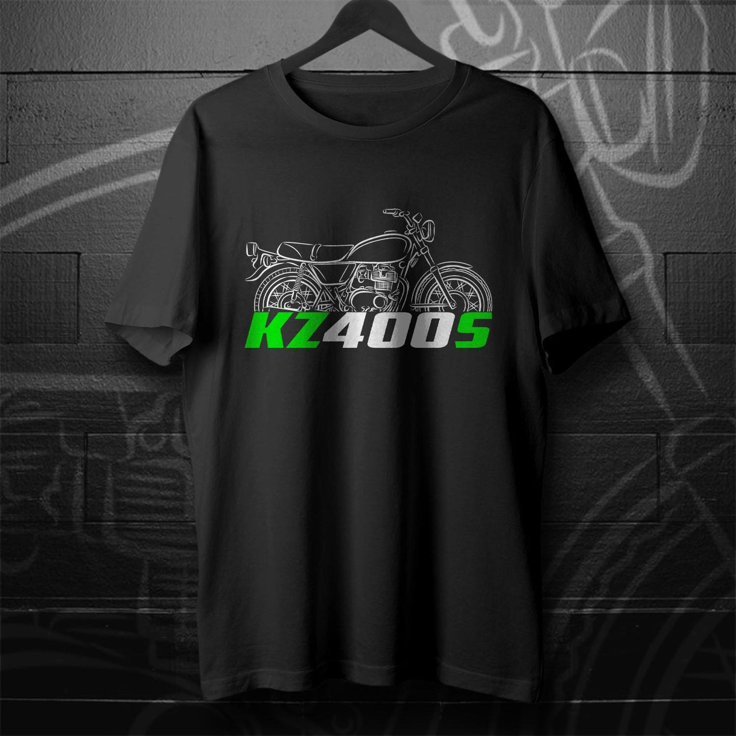 Kawasaki Z400S & KZ400S Inspired T-Shirt - Motorcycle Tee Shirt for Riders
