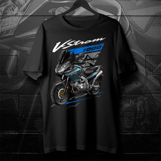 Suzuki V-Strom 1000 2002-06 Inspired T-Shirt - Motorcycle Tee Shirt