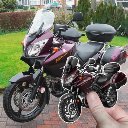 Suzuki V-Strom 1000 2007-12 Inspired Stickers - Set of 3 Biker Motorcycle Decals