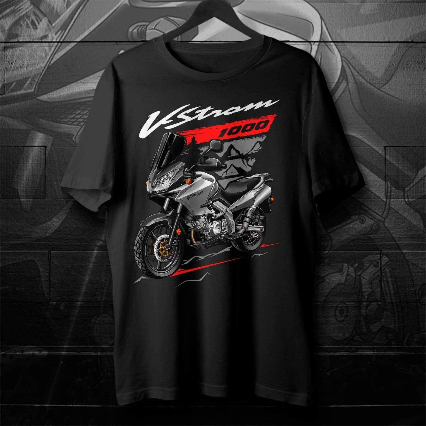 Suzuki V-Strom 1000 2002-06 Inspired T-Shirt - Motorcycle Tee Shirt