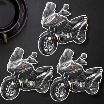Suzuki V-Strom 1000 2007-12 Inspired Stickers - Set of 3 Biker Motorcycle Decals