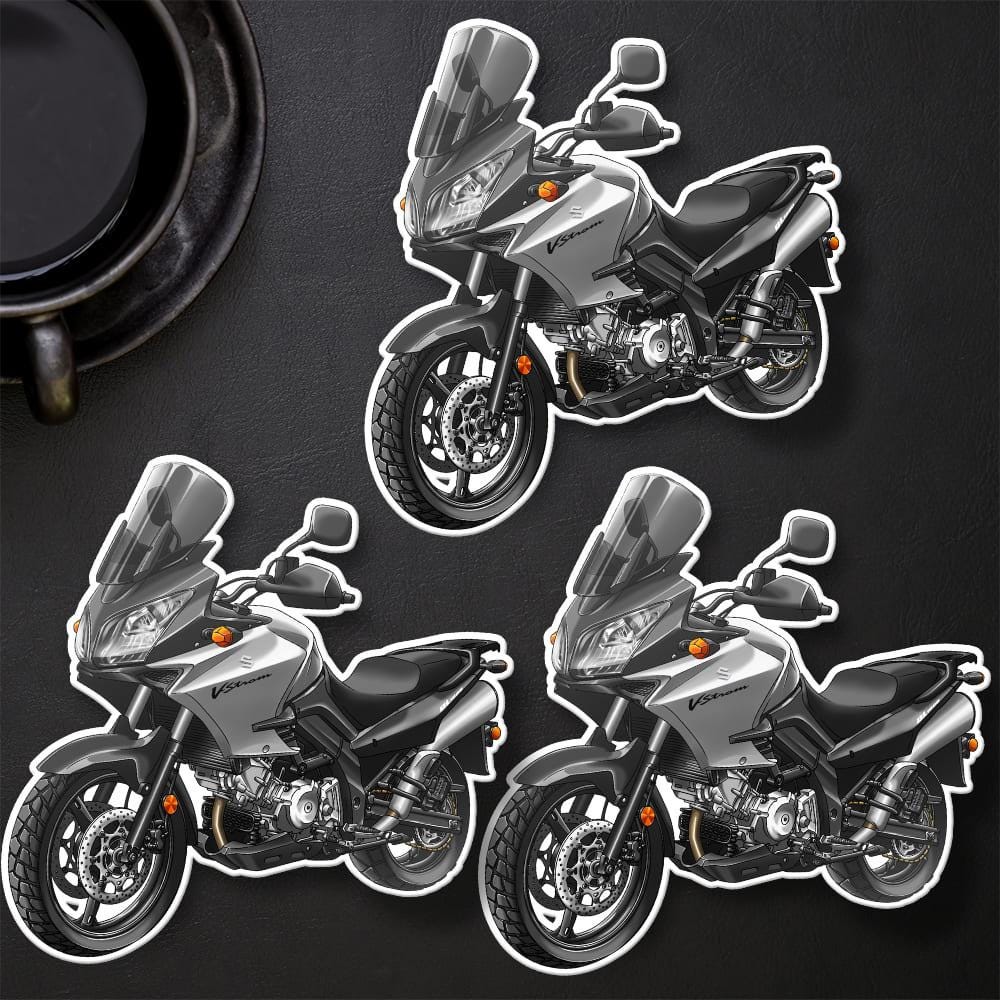 Suzuki V-Strom 1000 2007-12 Inspired Stickers - Set of 3 Biker Motorcycle Decals