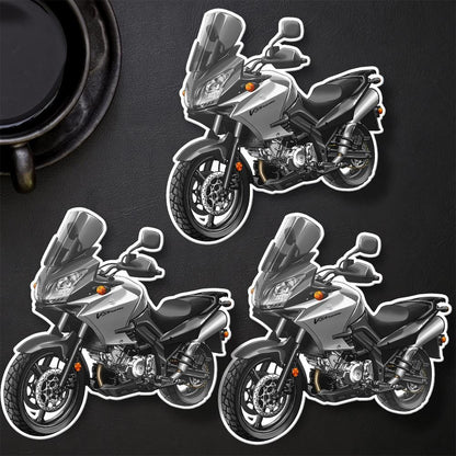 Suzuki V-Strom 1000 2007-12 Inspired Stickers - Set of 3 Biker Motorcycle Decals