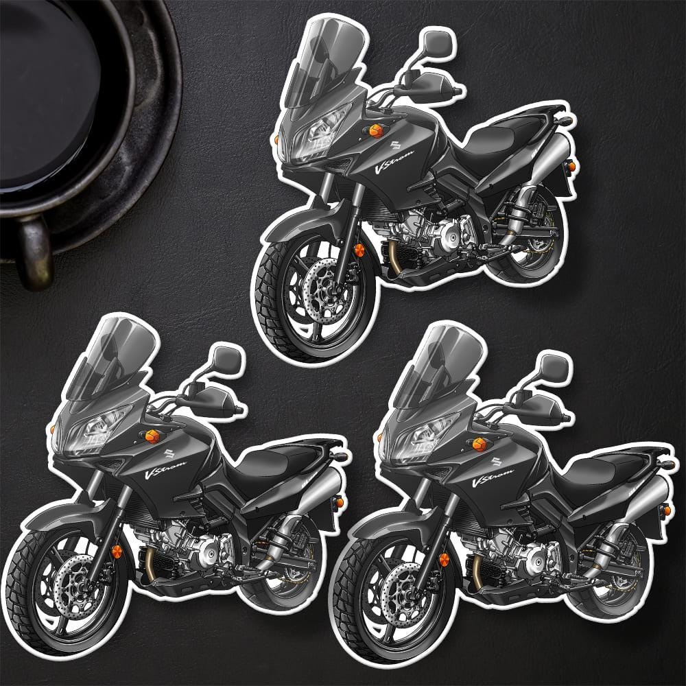 Suzuki V-Strom 1000 2007-12 Inspired Stickers - Set of 3 Biker Motorcycle Decals