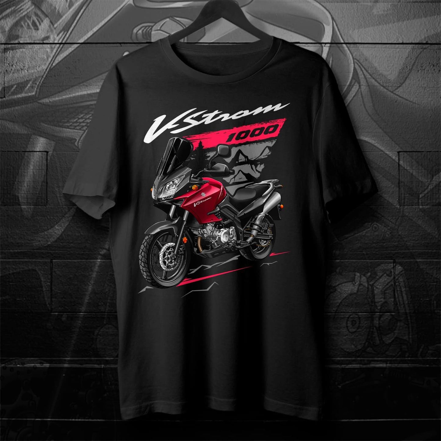 Suzuki V-Strom 1000 2002-06 Inspired T-Shirt - Motorcycle Tee Shirt