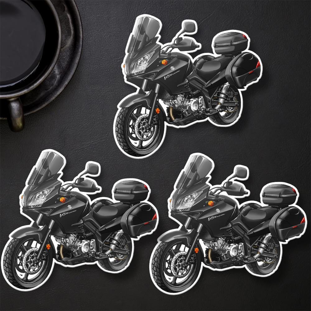 Suzuki V-Strom 1000 2007-12 Inspired Stickers - Set of 3 Biker Motorcycle Decals