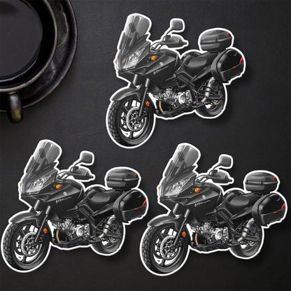Suzuki V-Strom 1000 2007-12 Inspired Stickers - Set of 3 Biker Motorcycle Decals