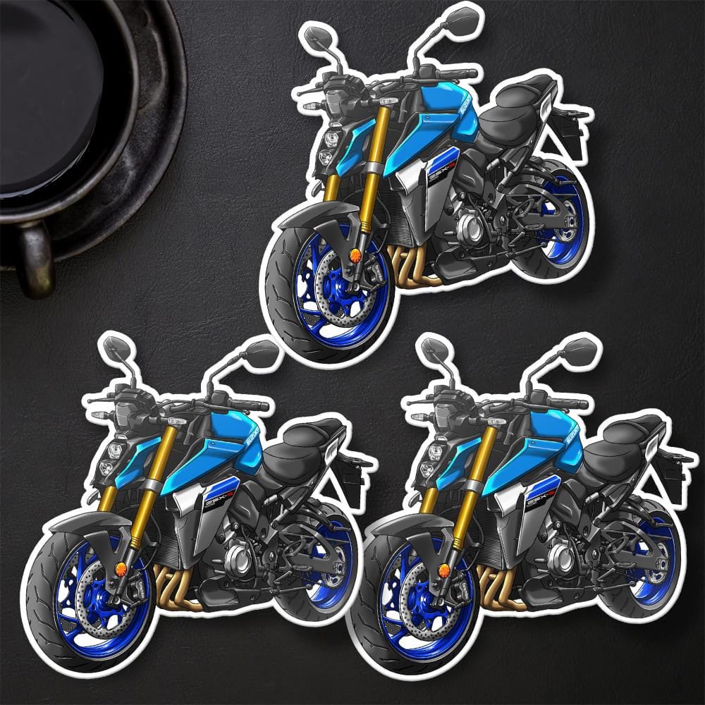Suzuki GSX-S 1000 2021-24 Inspired Stickers - Set of 3 Biker Motorcycle Decals