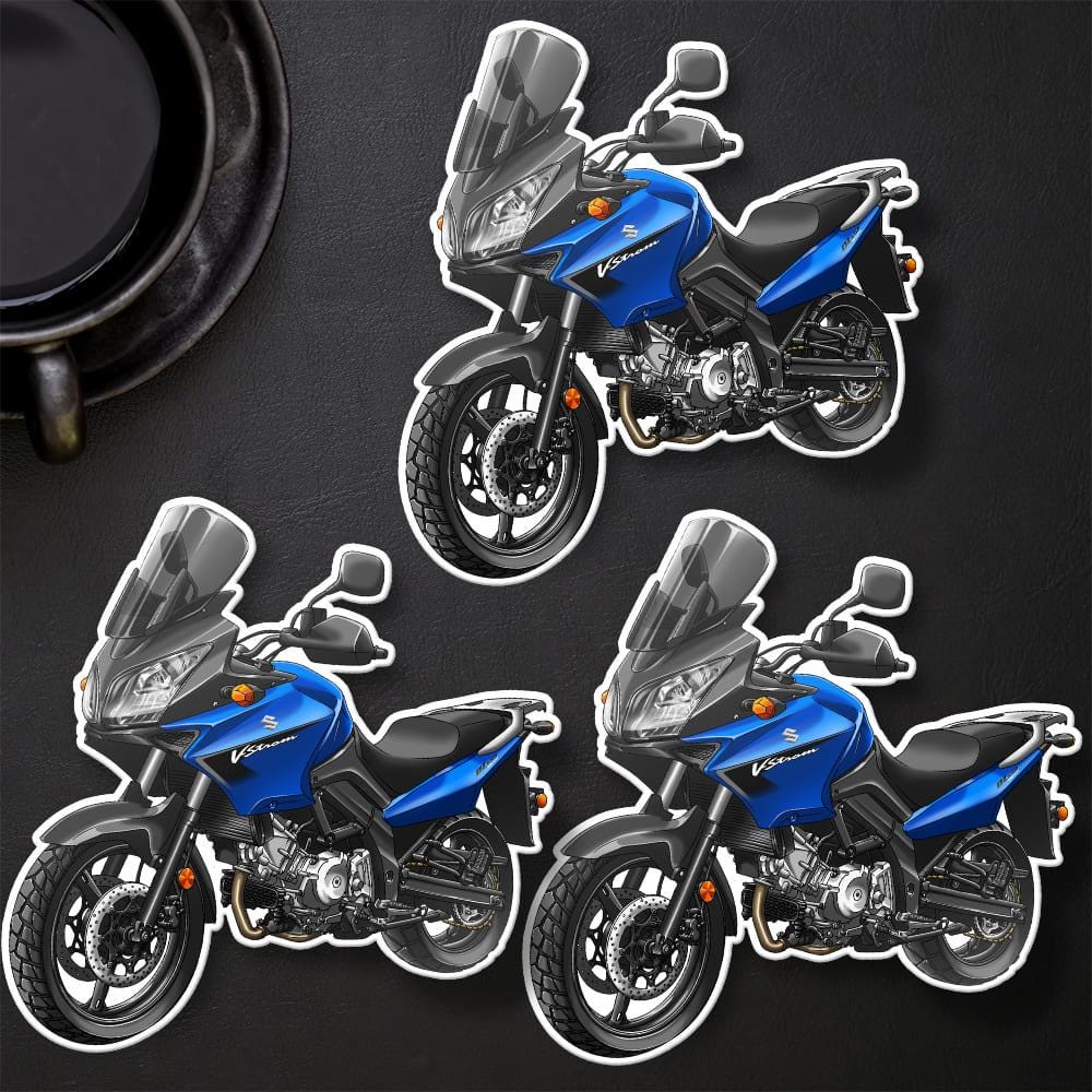 Suzuki V-Strom 650 2006-11 Inspired Stickers - Set of 3 Biker Motorcycle Decals