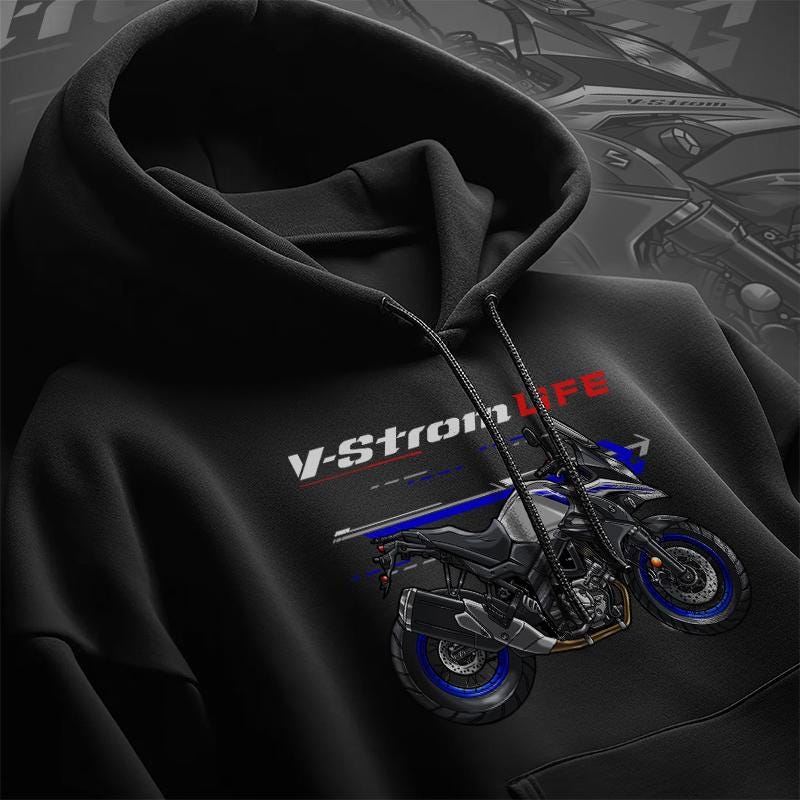 Suzuki V-Strom 650XT 2017-23 Inspired Hoodie - Motorcycle Sweatshirt