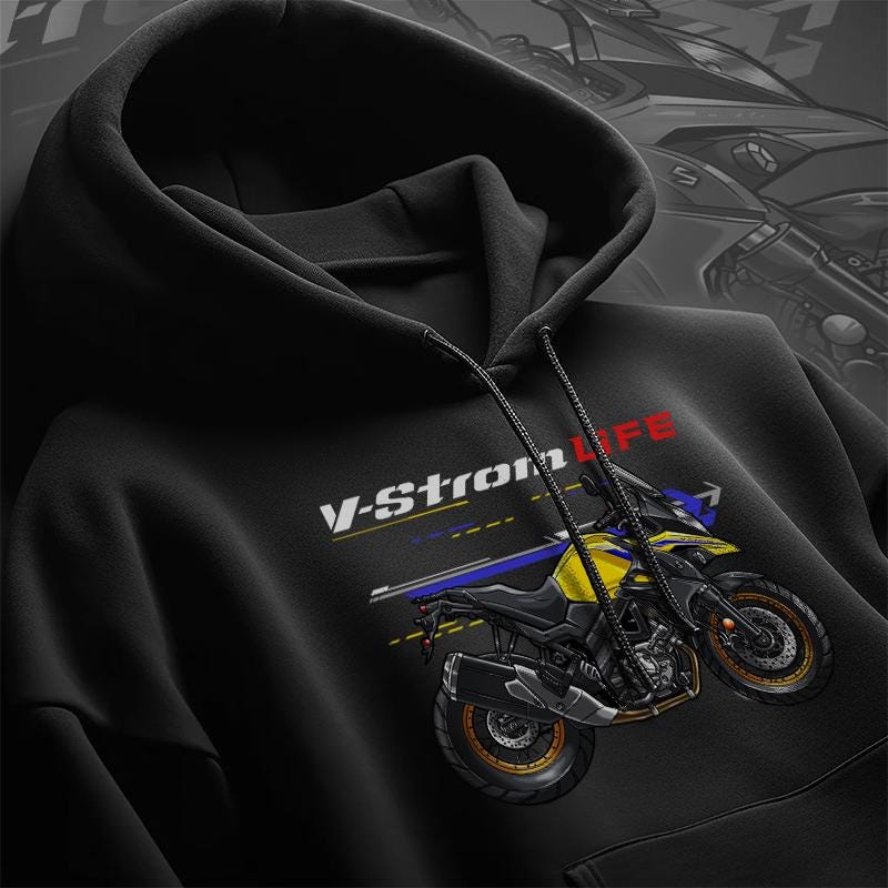 Suzuki V-Strom 650XT 2017-23 Inspired Hoodie - Motorcycle Sweatshirt