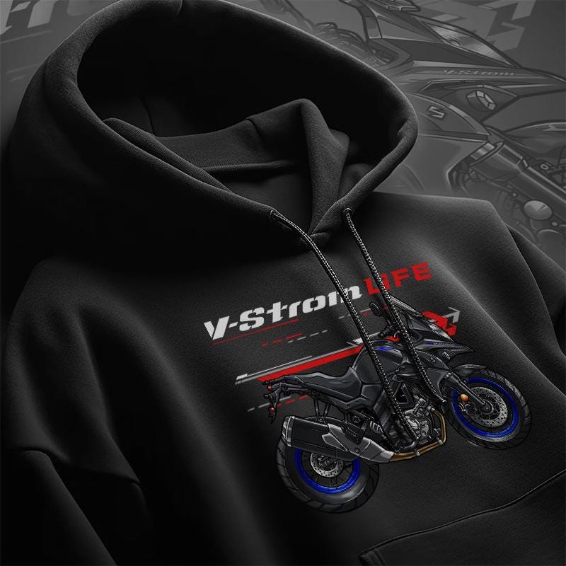 Suzuki V-Strom 650XT 2017-23 Inspired Hoodie - Motorcycle Sweatshirt