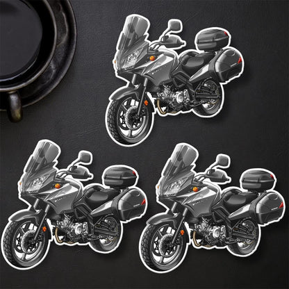 Suzuki V-Strom 650 2006-11 Inspired Stickers - Set of 3 Biker Motorcycle Decals
