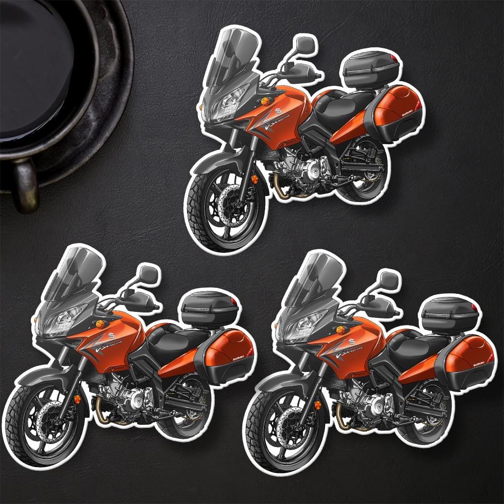 Suzuki V-Strom 650 2006-11 Inspired Stickers - Set of 3 Biker Motorcycle Decals