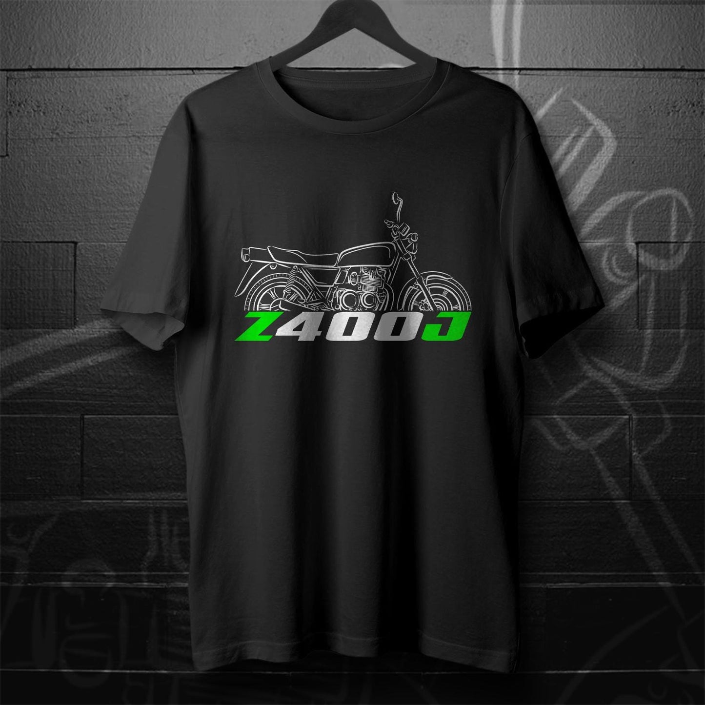 Kawasaki Z400J & KZ400J Inspired T-Shirt - Motorcycle Tee Shirt for Riders