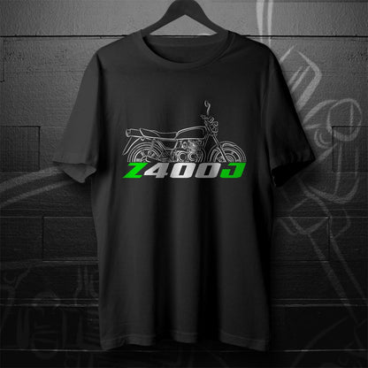 Kawasaki Z400J & KZ400J Inspired T-Shirt - Motorcycle Tee Shirt for Riders