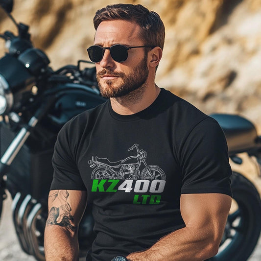 Kawasaki Z400 & KZ400 LTD Inspired T-Shirt - Motorcycle Tee Shirt for Riders