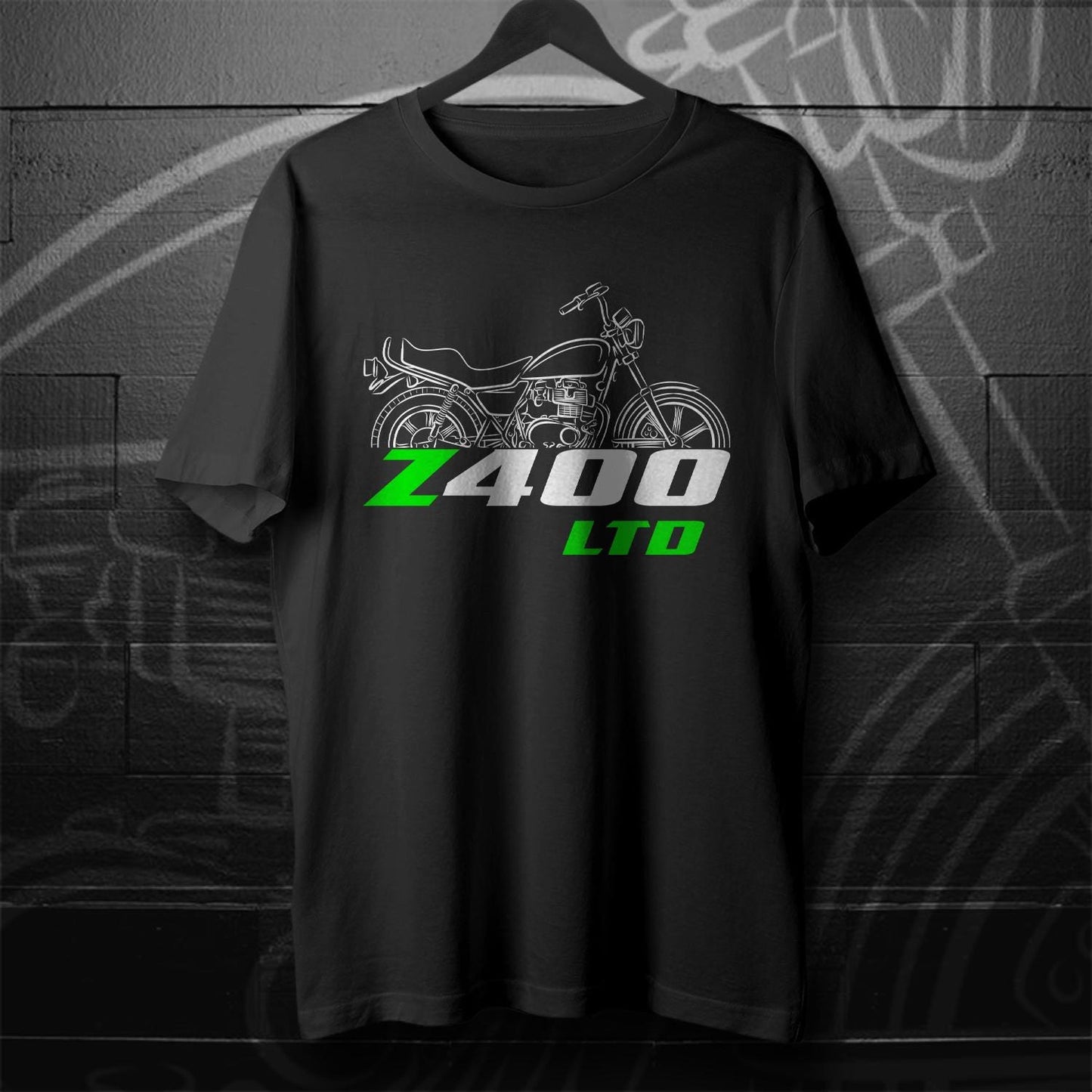 Kawasaki Z400 & KZ400 LTD Inspired T-Shirt - Motorcycle Tee Shirt for Riders