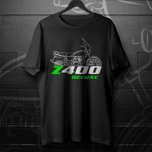 Kawasaki Z400 & KZ400 Deluxe Inspired T-Shirt - Motorcycle Tee Shirt for Riders