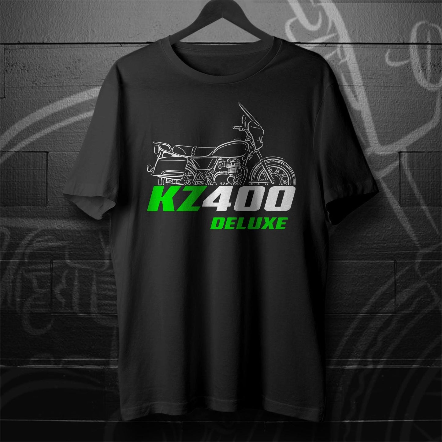 Kawasaki Z400 & KZ400 Deluxe Inspired T-Shirt - Motorcycle Tee Shirt for Riders