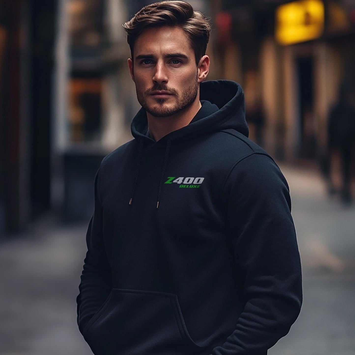 Kawasaki Z400 & KZ400 Deluxe Inspired Hoodie - Motorcycle Sweatshirt for Riders