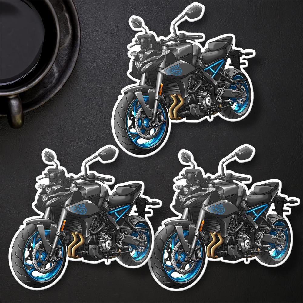 Suzuki GSX-8S Inspired Stickers - Set of 3 Biker Motorcycle Decals