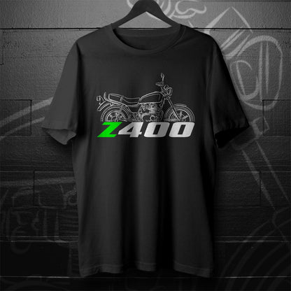 Kawasaki Z400 & KZ400 Inspired T-Shirt - Motorcycle Tee Shirt for Riders