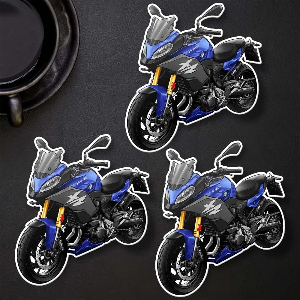 BMW F900XR Stickers - Set of 3 Motorcycle Decals for Motorrad Riders