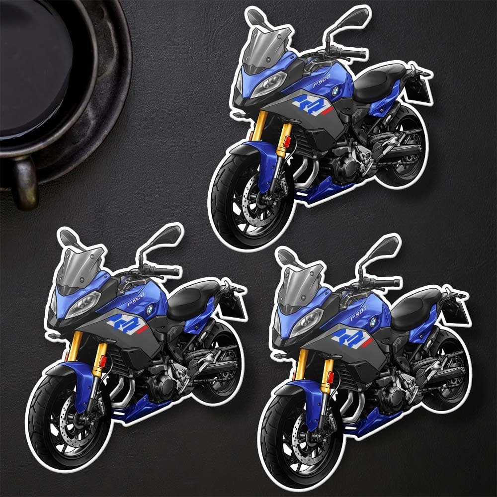 BMW F900XR Stickers - Set of 3 Motorcycle Decals for Motorrad Riders