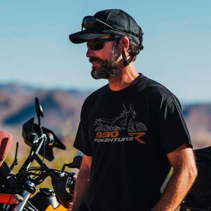 KTM 990 Adventure T-Shirt - Motorcycle Tee Shirt for ADV Riders