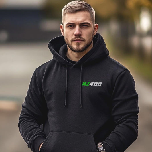 Kawasaki Z400 & KZ400 Inspired Hoodie - Motorcycle Sweatshirt for Riders