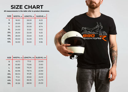 KTM 990 Adventure T-Shirt - Motorcycle Tee Shirt for ADV Riders