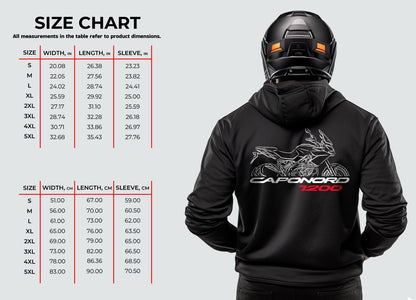 Aprilia Caponord 1200 Hoodie - Motorcycle Sweatshirt for ADV Riders