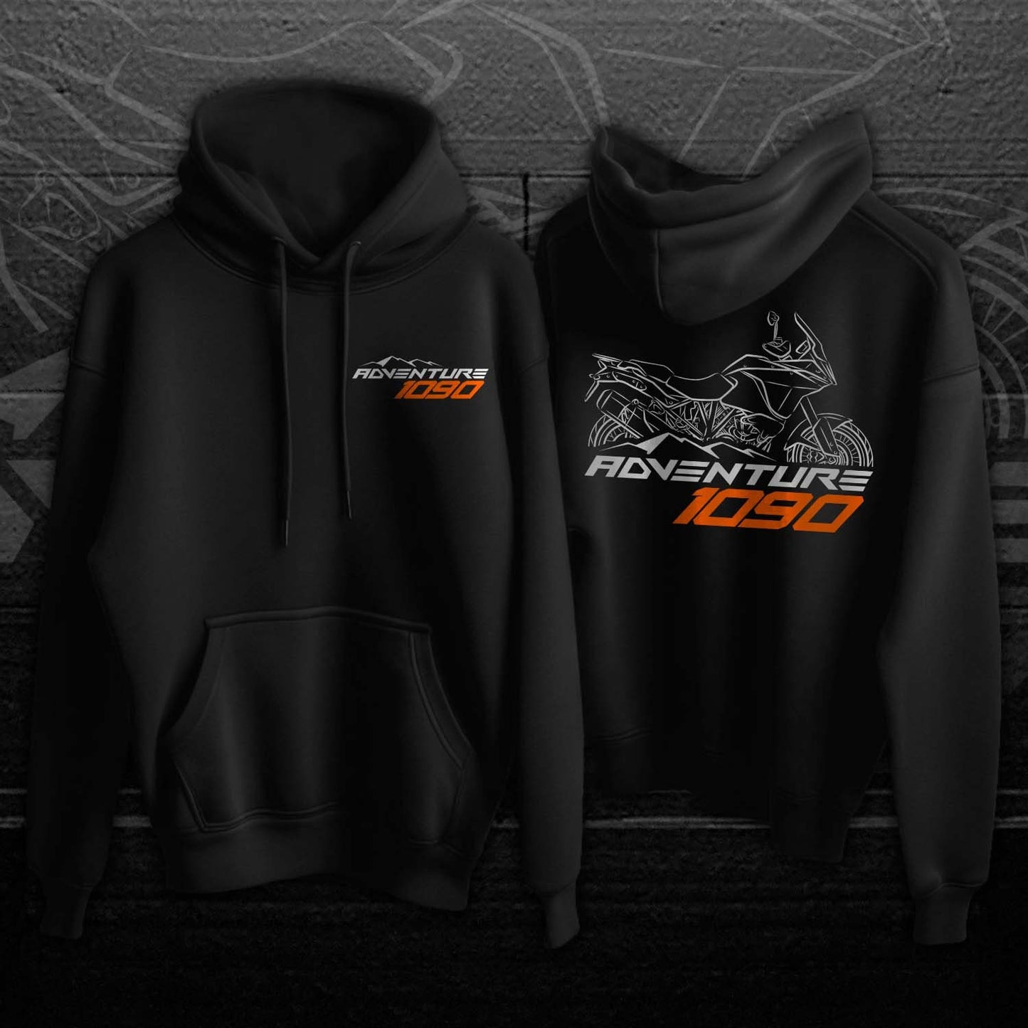 KTM 1090 Adventure Hoodie - Motorcycle Sweatshirt for ADV Riders