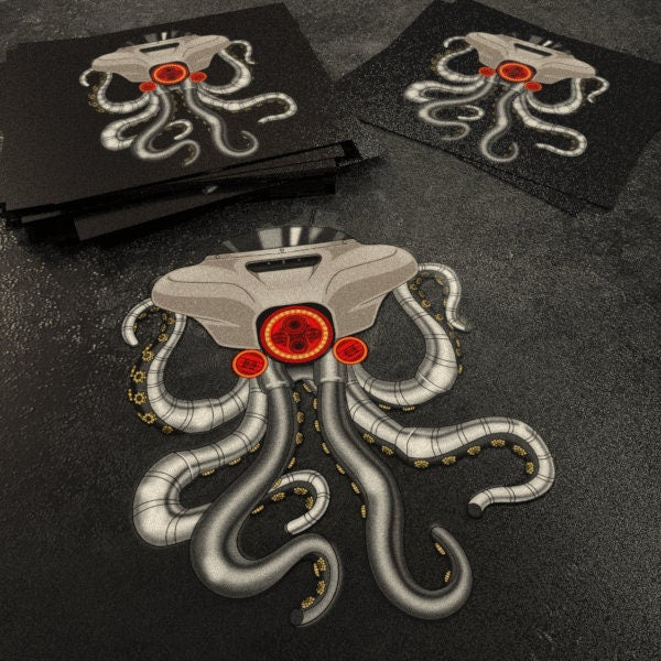 Harley Street Glide Stickers - Set of 3 Biker Motorcycle Decals