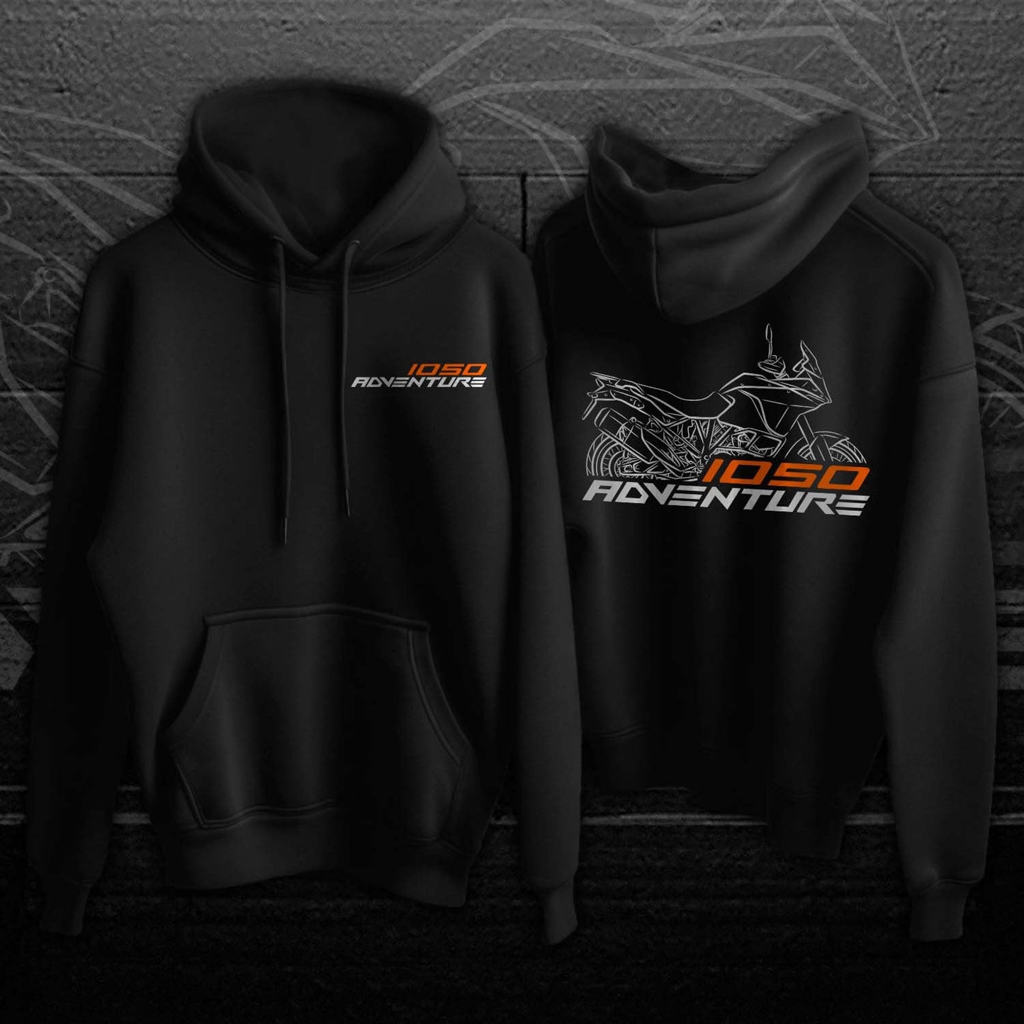 KTM 1050 Adventure Hoodie - Motorcycle Sweatshirt for ADV Riders